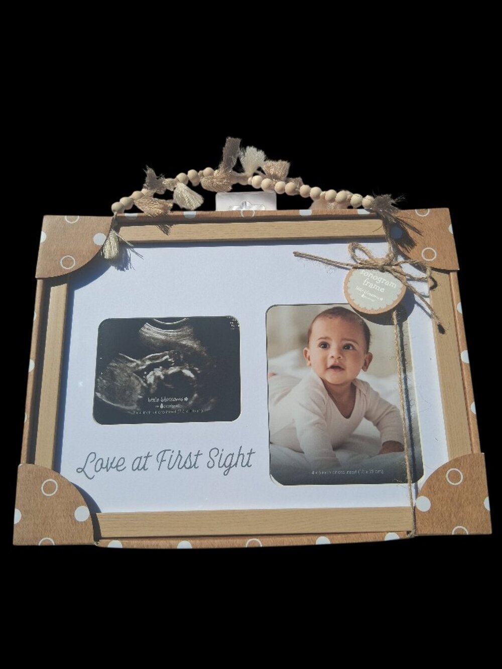 NWT Pearhead Love at First Sight Sonogram & Baby Photo Frame Ultrasound Keepsake